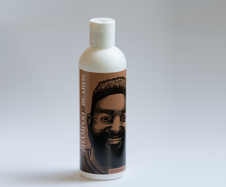 Beardsley Allspice flavor Beard Shampoo, 8 ounce bottle